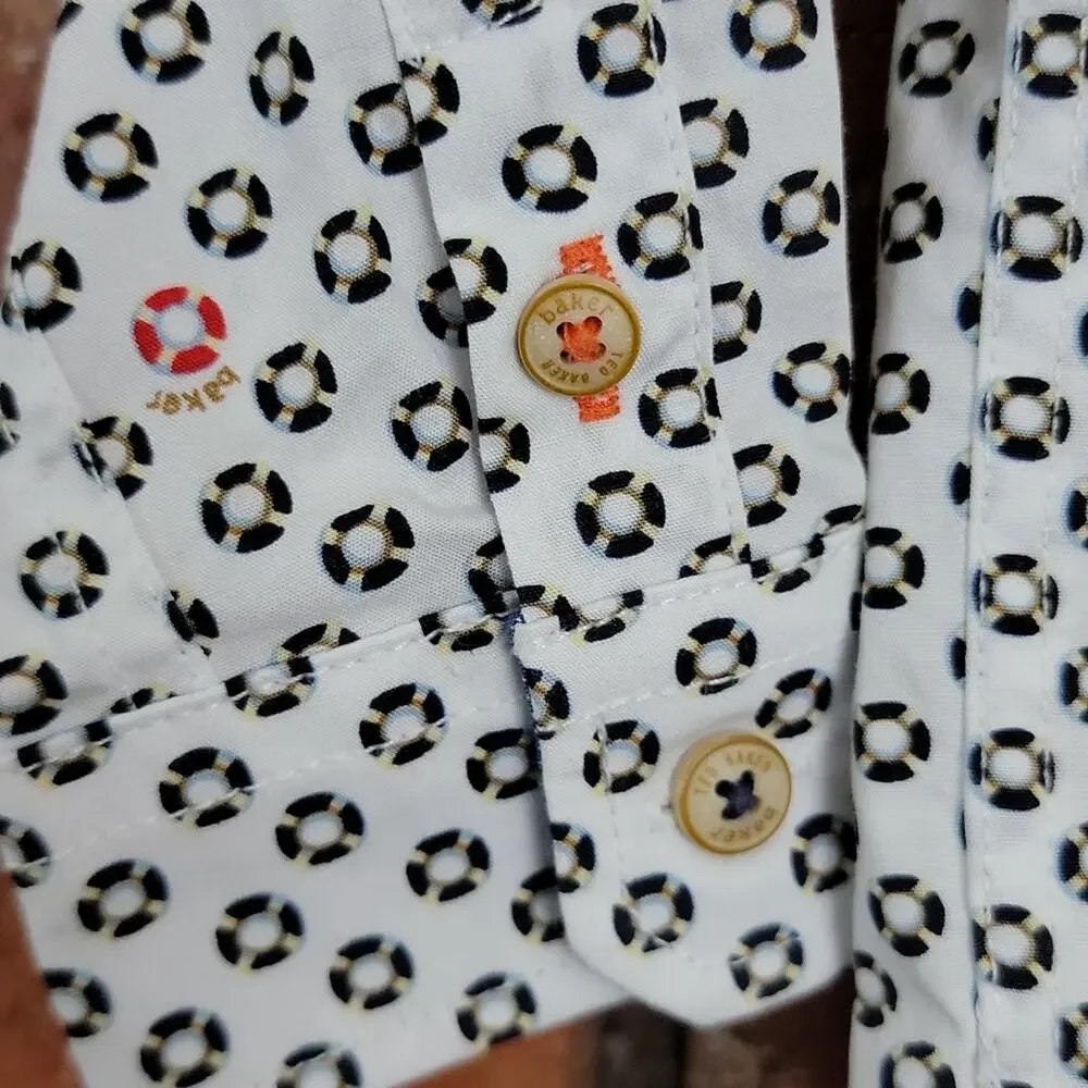 Baker by Ted Baker button-up long sleeve‎ dress shirt 6-12M